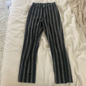 Brandy Melville Striped Black Pants